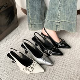 Ew Designer High Heels Sandals Women Shoes Summer Footwear Pointed Toe Party Ladies Shoes Fashion Buckle Strap Female Pump