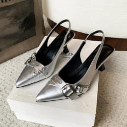 Ew Designer High Heels Sandals Women Shoes Summer Footwear Pointed Toe Party Ladies Shoes Fashion Buckle Strap Female Pump