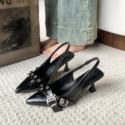 Ew Designer High Heels Sandals Women Shoes Summer Footwear Pointed Toe Party Ladies Shoes Fashion Buckle Strap Female Pump