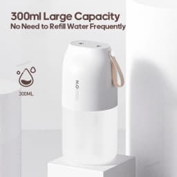 Cordless Rechargeable Air Humidifier 2000mAh Wireless Cool Mist Diffuser Car Home Ultrasonic Humidifier with Warm Nightlight