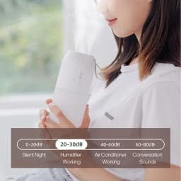 Cordless Rechargeable Air Humidifier 2000mAh Wireless Cool Mist Diffuser Car Home Ultrasonic Humidifier with Warm Nightlight