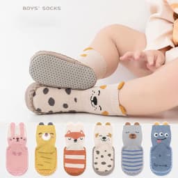 MILANCEL New Spring Baby Prewalker Cute Cartoon Animals Children's Floor Socks Thin Style Girls Toddler Non Slip Socks