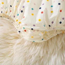 Baby Jumpsuit For 3 To 18 Months Flower Embroidered Colorful Polka Dots Printed Bodysuit