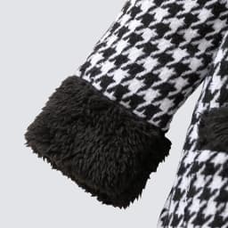 JOPGEEY Baby Girls Two-Piece Set Cute Fashionable Black Checkered Dress with Fur Collar Jacket Outfit