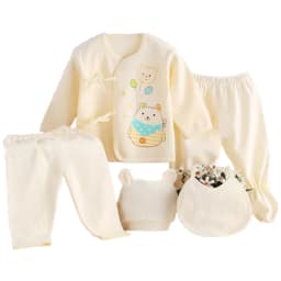 5 Pcs/set Newborn Baby 0-3 Month Clothing Set Babies T-Shirt Pants Hat Boy Girl Clothes Cotton Set