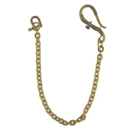 Soild Brass Trousers Jeans Wallet Oval Sunflower Pattern Chain Key Chain Indian Eagle Hook Hook D Shackle Links