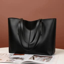 Women's Tote Bags Simple Large Capacity Femal Shoulder Bag Solid Color Commuter Leather Hand Bags Ladies Top Handle Bags