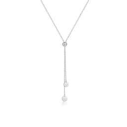 VEWANT Women 925 Sterling Silver Adjustable Silica Stopper Bead Disc Long Necklace Bracelet Luxury Trendy Wedding Fine Jewelry