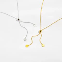 VEWANT Women 925 Sterling Silver Adjustable Silica Stopper Bead Disc Long Necklace Bracelet Luxury Trendy Wedding Fine Jewelry