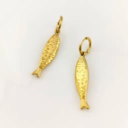 New In Hot 316 Stainless Steel Gold Plated Fish Earrings Woman Sea Animal Pendant Hoop Earrings