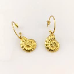 New In Hot 316 Stainless Steel Gold Plated Fish Earrings Woman Sea Animal Pendant Hoop Earrings