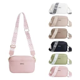Solid Color Large Capacity Zipper Mobile Phone Bag Ladies Multifunctional Shoulder Crossbody Bag Fashion Casual Small Square Bag