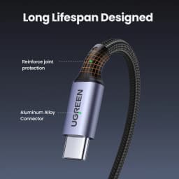 UGREEN 90° Right-Angle USB C to USB C Cable PD100W for iPhone 17 16 Samsung S25 Xiaomi 5A Fast Charging QC4.0 Type C Gaming Cord