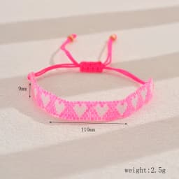 1pc Women's Fashion Bracelet Bohemian Style Miyuki Beaded Colorful Rice Bead Bracelet Suitable for Daily Gift Giving