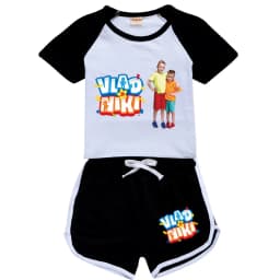 Boys Summer Vlad niki Sets Short-Sleeved T-shirt+Shorts 2 Pieces Suit Casual Sportswear Kids Clothes Sweatsuit For Teens Girls