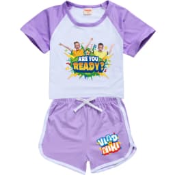 Boys Summer Vlad niki Sets Short-Sleeved T-shirt+Shorts 2 Pieces Suit Casual Sportswear Kids Clothes Sweatsuit For Teens Girls