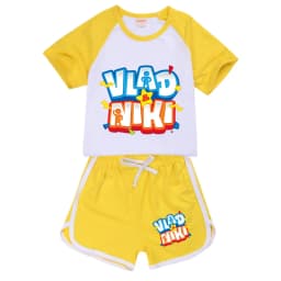 Boys Summer Vlad niki Sets Short-Sleeved T-shirt+Shorts 2 Pieces Suit Casual Sportswear Kids Clothes Sweatsuit For Teens Girls