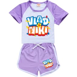 Boys Summer Vlad niki Sets Short-Sleeved T-shirt+Shorts 2 Pieces Suit Casual Sportswear Kids Clothes Sweatsuit For Teens Girls