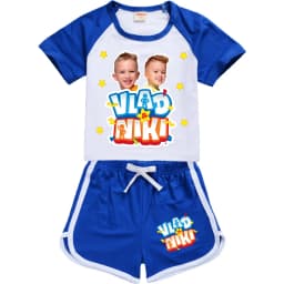 Boys Summer Vlad niki Sets Short-Sleeved T-shirt+Shorts 2 Pieces Suit Casual Sportswear Kids Clothes Sweatsuit For Teens Girls