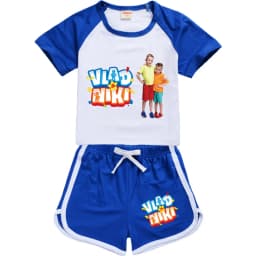 Boys Summer Vlad niki Sets Short-Sleeved T-shirt+Shorts 2 Pieces Suit Casual Sportswear Kids Clothes Sweatsuit For Teens Girls