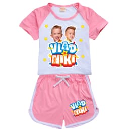 Boys Summer Vlad niki Sets Short-Sleeved T-shirt+Shorts 2 Pieces Suit Casual Sportswear Kids Clothes Sweatsuit For Teens Girls
