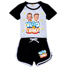 Boys Summer Vlad niki Sets Short-Sleeved T-shirt+Shorts 2 Pieces Suit Casual Sportswear Kids Clothes Sweatsuit For Teens Girls