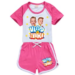 Boys Summer Vlad niki Sets Short-Sleeved T-shirt+Shorts 2 Pieces Suit Casual Sportswear Kids Clothes Sweatsuit For Teens Girls
