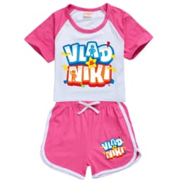 Boys Summer Vlad niki Sets Short-Sleeved T-shirt+Shorts 2 Pieces Suit Casual Sportswear Kids Clothes Sweatsuit For Teens Girls