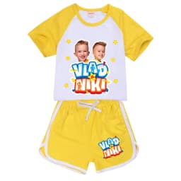 Boys Summer Vlad niki Sets Short-Sleeved T-shirt+Shorts 2 Pieces Suit Casual Sportswear Kids Clothes Sweatsuit For Teens Girls