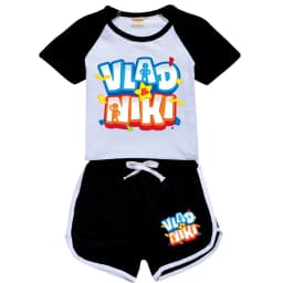 Boys Summer Vlad niki Sets Short-Sleeved T-shirt+Shorts 2 Pieces Suit Casual Sportswear Kids Clothes Sweatsuit For Teens Girls