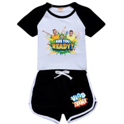 Boys Summer Vlad niki Sets Short-Sleeved T-shirt+Shorts 2 Pieces Suit Casual Sportswear Kids Clothes Sweatsuit For Teens Girls
