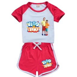 Boys Summer Vlad niki Sets Short-Sleeved T-shirt+Shorts 2 Pieces Suit Casual Sportswear Kids Clothes Sweatsuit For Teens Girls