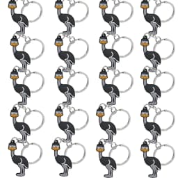 20PCS Australian Style Keychain Cute Platypus Kangaroo Koala Emu Keyrinng Fashion Women Men Car Key Accessories Friends Key Gift
