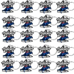 20PCS Australian Style Keychain Cute Platypus Kangaroo Koala Emu Keyrinng Fashion Women Men Car Key Accessories Friends Key Gift