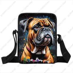 Watercolor Painting German Shepherd Pug Border Collie Chihuahua Dog Pattern Crossbody Bag Women Handbag Messenger Phone Holder