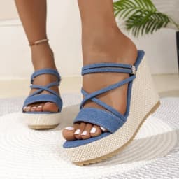 Espadrilles Wedges Woman Sandals Summer New in Ladies Comfort Casual Shoes Party Sandals Footwear Zapatillas Mujer Verano