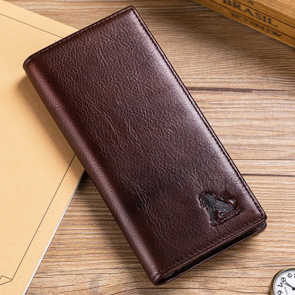 Neutral Wallet Multi-Card Slot Genuine Leather with Album Position Coin Slot Design Durable Money Holder for Men And Women