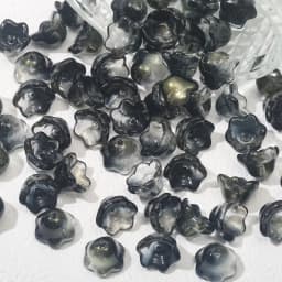 50pcs New Lily Of The Valley Colorful Bead Caps Glass Pendant Spacer Beads Jewelry Making Bracelet Earrings Beading Diy Material