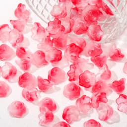 50pcs New Lily Of The Valley Colorful Bead Caps Glass Pendant Spacer Beads Jewelry Making Bracelet Earrings Beading Diy Material