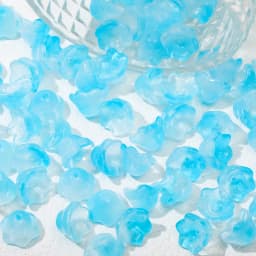 50pcs New Lily Of The Valley Colorful Bead Caps Glass Pendant Spacer Beads Jewelry Making Bracelet Earrings Beading Diy Material