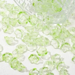 50pcs New Lily Of The Valley Colorful Bead Caps Glass Pendant Spacer Beads Jewelry Making Bracelet Earrings Beading Diy Material