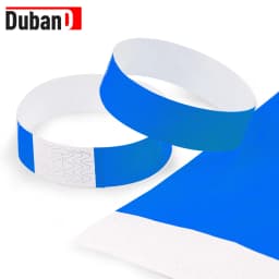 500-piece set of disposable solid-color wristbands, made of Tyvek waterproof paper, with options for coded and non-coded styles
