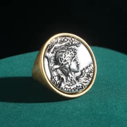 Romantic French Relief Antique Cameo Head Vintage Round Rings Retro Character Carving Woman Accessories Jewelry Wedding Gift