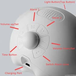 Cute Expression Alarm Clock Snooze Child Kids Digital Alarm Clocks Voice Control Intelligence LED Night Light Alarm Clock