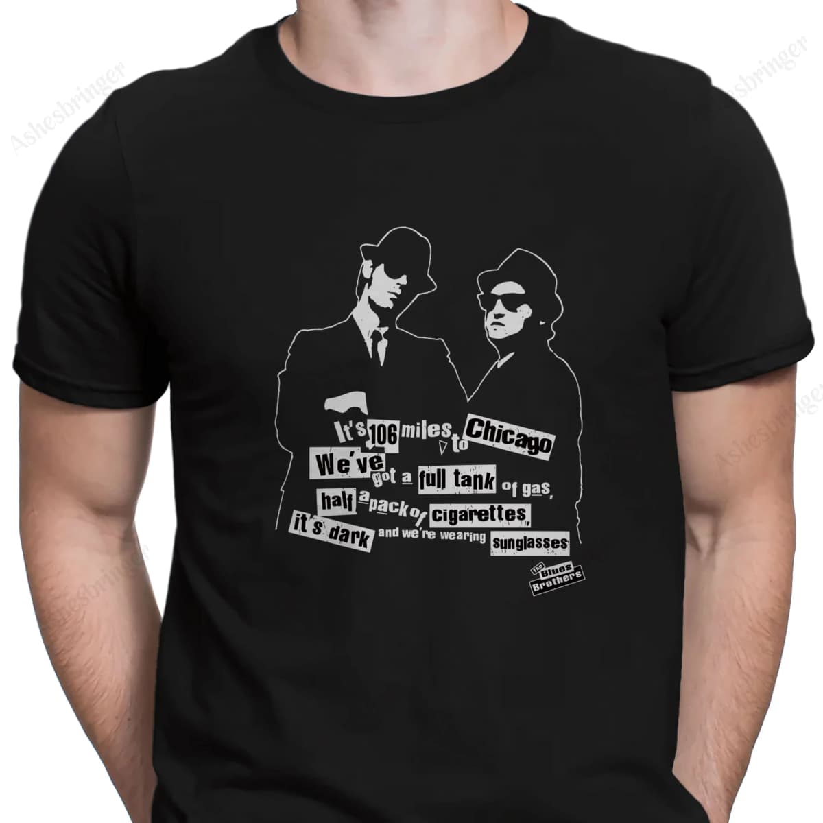 The Blues Brothers - We've got a full tank of gas Humor Graphic Funny T Shirt Street Casual Style Tee for Men and Women
