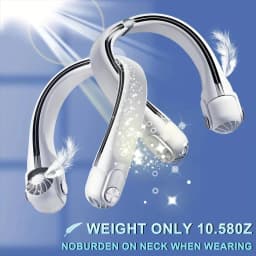 Portable Neck Hanging Fan With Usb Charging Adjustable Bladeless Turbofan Bladeless Student Dormitory Home Outdoor Cooling