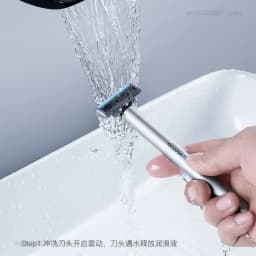 Automatic Integrated Men's Shaver Intelligent Shock Knife Inductive Shaving IPX7 Waterproof Safety Sharp Blade Washable