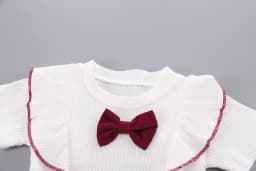 Baby Girls Clothes Summer Outfit Set Bow Top And Shorts 2-Piece Children's Clothing Ensemble for Girls