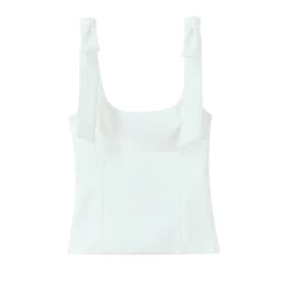 MUJER White Bow Crop Top Woman Sexy Backless Bustier Tops for Women Summer Camisole Sleeveless Tops Women Strap Short Tops Woman