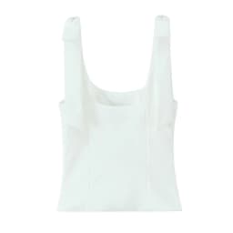 MUJER White Bow Crop Top Woman Sexy Backless Bustier Tops for Women Summer Camisole Sleeveless Tops Women Strap Short Tops Woman